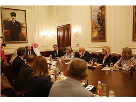 TBB VE BARO BAŞKANLARI ADALET BAKANI BEKİR BOZDAĞ’I  ZİYARET ETTİ