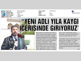 BASINDA BAROMUZ (Adli Yıl Açılışı)