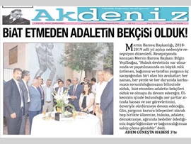 BASINDA BAROMUZ (Adli Yıl Resepsiyonumuz)