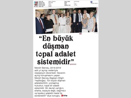 BASINDA BAROMUZ (Adli Yıl Resepsiyonumuz)
