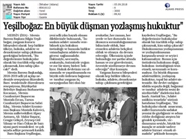 BASINDA BAROMUZ (Adli Yıl Resepsiyonumuz)