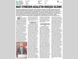 BASINDA BAROMUZ (Adli Yıl Resepsiyonumuz)