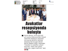 BASINDA BAROMUZ (Baromuz Adli Yıl Açılış Resepsiyonu Düzenledi)