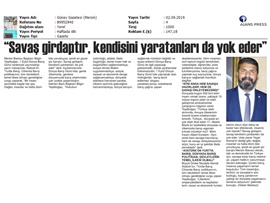 BASINDA BAROMUZ (Yeşilboğaz: "Savaş Girdaptır, Kendisini Yaratanı da Yok Eder")
