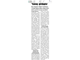 BASINDA BAROMUZ (Yeşilboğaz: "Savaş Girdaptır, Kendisini Yaratanı da Yok Eder")
