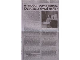 BASINDA BAROMUZ (Mersin Barosu Saray'da Adli Yıl Açılışına Katılmayacak)