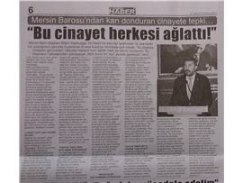 BASINDA BAROMUZ (Emine Bulut Cinayeti ile İlgili Açıklama)