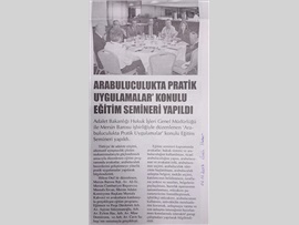BASINDA BAROMUZ ( Arabuluculukta Pratik Uygulamalar Semineri)