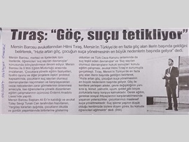 BASINDA BAROMUZ (Erdemli Anadolu Lisesi'nde "Suç Sayılan Olumsuz Davranışlar ve Hukuki Sonuçları Eğitimi)