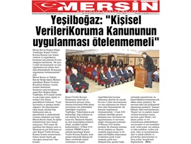 BASINDA BAROMUZ (Yeşilboğaz: "Kişisel Verileri Koruma Kanunu'nun Uygulanması Ötelenmemeli")