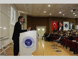 BAŞKANIMIZ ÇAĞ ÜNİVERSİTESİNİN DÜZENLEMİŞ OLDUĞU KONFERANSA KATILDI.