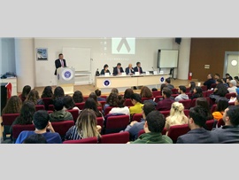 BAŞKANIMIZ ÇAĞ ÜNİVERSİTESİNİN DÜZENLEMİŞ OLDUĞU KONFERANSA KATILDI.