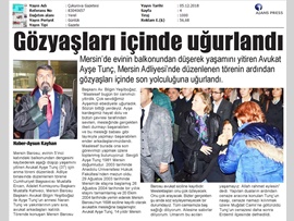 BASINDA BAROMUZ (Av. Ayşe Tunç Cenaze Töreni)