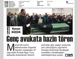 BASINDA BAROMUZ (Av. Ayşe Tunç Cenaze Töreni)