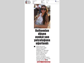 BASINDA BAROMUZ (Av. Ayşe Tunç Cenaze Töreni)
