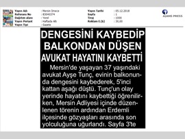 BASINDA BAROMUZ (Av. Ayşe Tunç Cenaze Töreni)