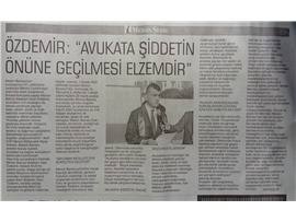 Mersin Barosu'nun kuruluşunun 97. yıldönümü töreni