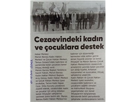 Cezaevindeki kadın ve çocuklara temel ihtiyaç desteği verildi