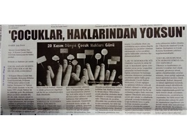 Dünya Çocuk Hakları Günü basın açıklaması