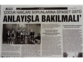Dünya Çocuk Hakları Günü basın açıklaması