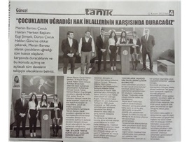 Dünya Çocuk Hakları Günü basın açıklaması