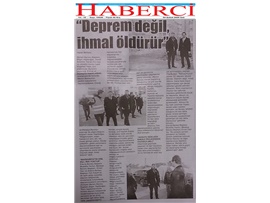 BASINDA BAROMUZ (Başkanımız, Deprem Bölgesini Ziyaret Etti)