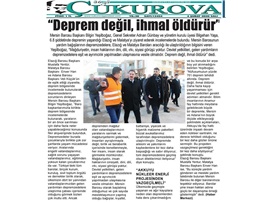 BASINDA BAROMUZ (Başkanımız, Deprem Bölgesini Ziyaret Etti)