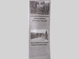 BASINDA BAROMUZ (Geleceğin Hemşirelerine 'Kadına Şiddetin Önlenmesi' Konulu Bilgilendirme Çalışması