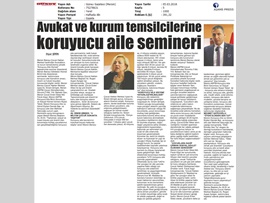BASINDA BAROMUZ (Mersin BAROSU Koruyucu Aile Semineri Düzenledi)