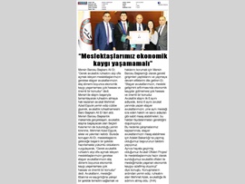 BASINDA BAROMUZ (Baro Bşk. Er: "Meslektaşlarımız Ekonomik Kaygı Yaşamamalı)
