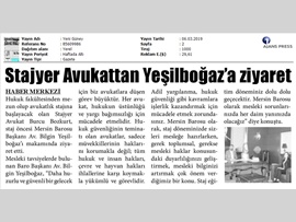 BASINDA BAROMUZ (Yeşilboğaz: "Avukatların Görevi Sadece Müvekkillerinin Haklarını Korumak Değildir")