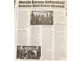 Mersin Barosu 5 Nisan Avukatlar Günü töreni düzenledi