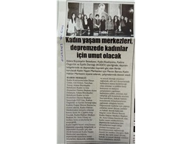Kadın yaşam merkezleri, depremzede kadınlar için umut olacak