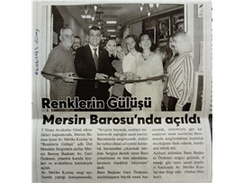 Av. Melike Kızılay'ın Dot Mandala Sergisi Mersin Barosu'nda açıldı