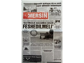 Mersin Barosu doğa katliamını yargıya taşıdı
