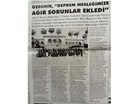 Mersin Barosu 5 Nisan Avukatlar Günü töreni düzenledi