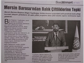 BASINDA BAROMUZ (Balık Çiftliklerine Tepki)