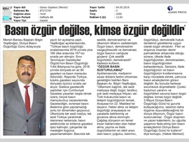 BASINDA BAROMUZ ("Basın Özgür Değilse Kimse Özgür Değildir")