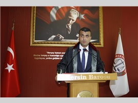 BAŞKAN VEKİLİMİZ AV. GAZİ ÖZDEMİR: “HUKUK UYGAR YAŞAMIN TEMELİDİR”