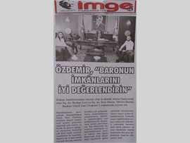 BASINDA BAROMUZ (Başkan Vekilimiz Av. Gazi Özdemir; "Avukatlık Çok Fazla Emek İster)