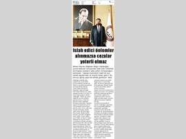 BASINDA BAROMUZ (Islah Edici Önlemler Alınmazsa, Cezalar Yeterli Olmaz)