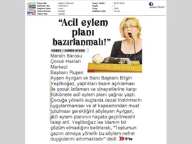 BASINDA BAROMUZ (Çocuk İstismarı ve Cinayetleri Hakkında Basın Açıklaması)