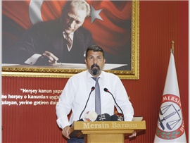 BARO BŞK. BİLGİN YEŞİLBOĞAZ: “ADALET TALEBİMİZ KARANLIKTA KALMAMALI” (06.07.2018)