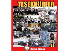BAŞKANIMIZDAN TEŞEKKÜR MESAJI
