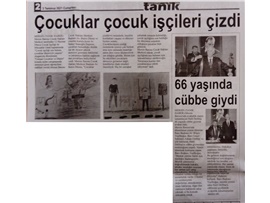 'Çalışan çocuklar ve düşler' konulu resim yarışması ödülleri verildi