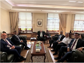 İÇİŞLERİ BAKAN YARDIMCILIĞINA ATANAN MEHMET SAĞLAM'A ZİYARET