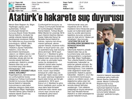 BASINDA BAROMUZ (Baromuzdan Atatürk'e Hakaret Eden Kişiye Suç Duyurusu)