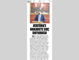 BASINDA BAROMUZ (Baromuzdan Atatürk'e Hakaret Eden Kişiye Suç Duyurusu)