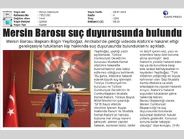 BASINDA BAROMUZ (Baromuzdan Atatürk'e Hakaret Eden Kişiye Suç Duyurusu)