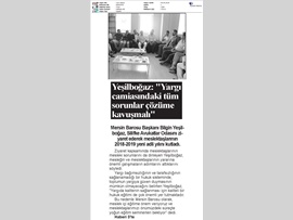 BASINDA BAROMUZ (Baro Başkanımızdan Silifke Avukatlar Odası'na Ziyaret)